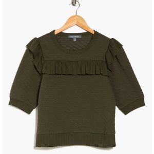 Grey Collective Mixed Media Sweatshirt NWOT L